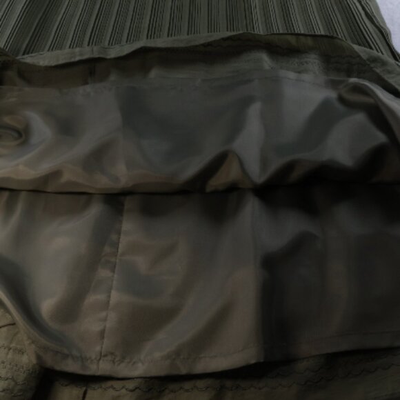 Talbots Maxi/Prairie Skirt (4) and Short Sleeve Shirt (M) Moss Green NWT - Picture 13 of 13